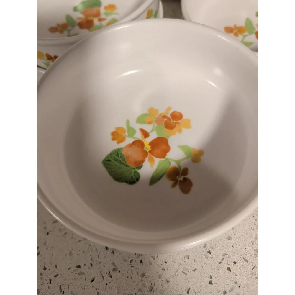 Noritake Progression Happy Days Bright Floral Set of 6 Cereal Bowls 5 1/2